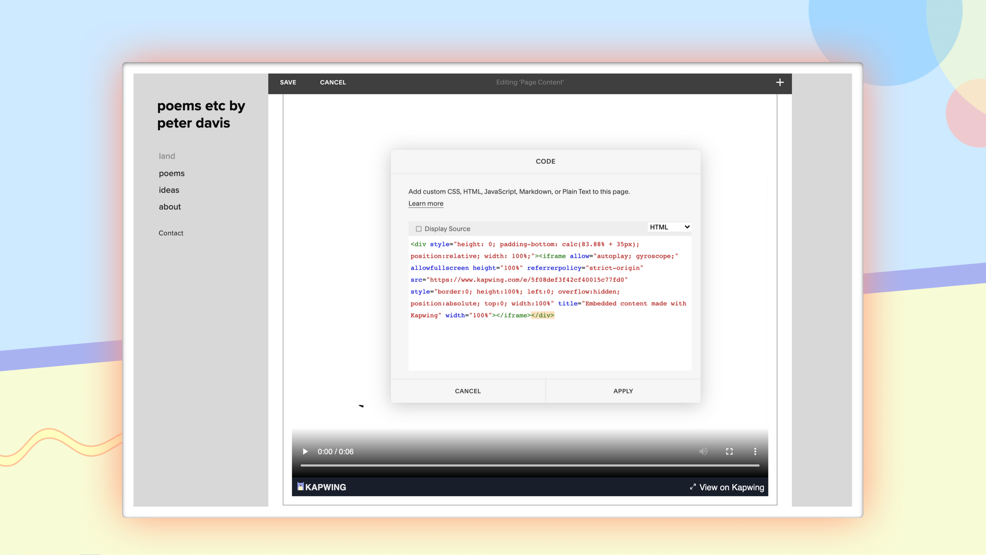Come integrare i video nel tuo sito web del portfolio